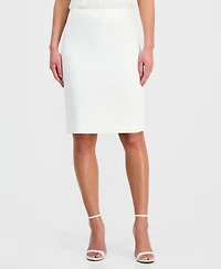 Kasper Women's Pebble Crepe Pencil Skirt