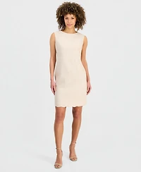 Kasper Women's Scalloped-Hem Sheath Dress