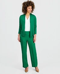 Kasper Women's Self Edge A-Line Cardigan Sweater, Regular & Petite