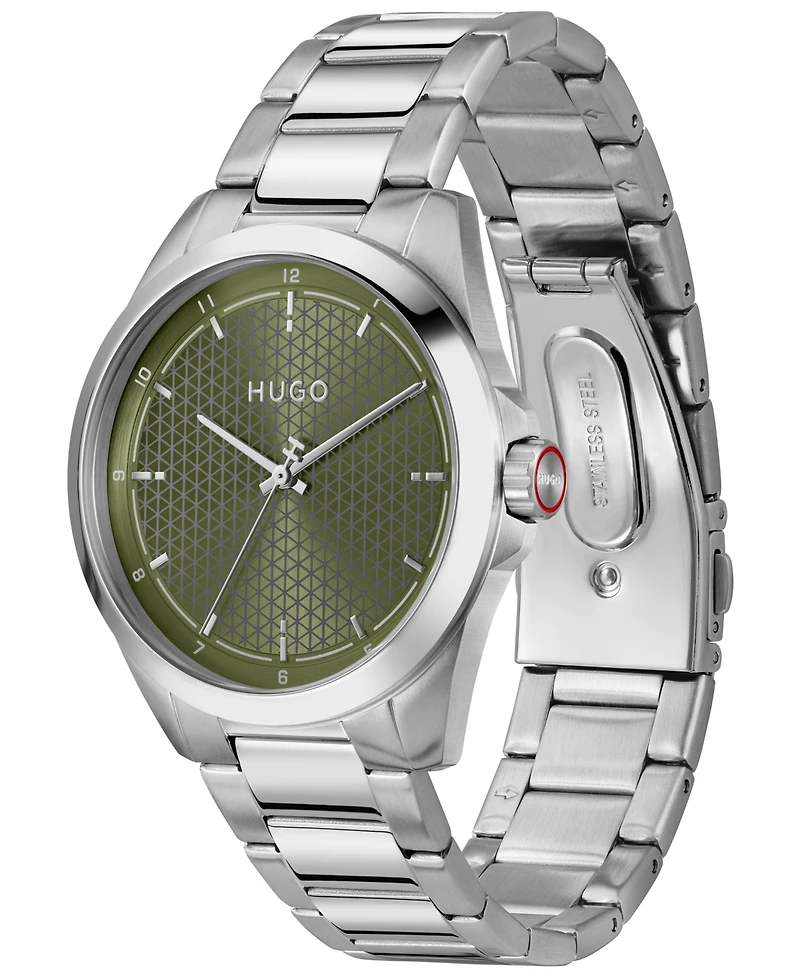 Hugo Boss Men's Seam Quartz Stainless Steel Watch, 42.5mm