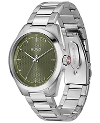 Hugo Boss Men's Seam Quartz Stainless Steel Watch, 42.5mm