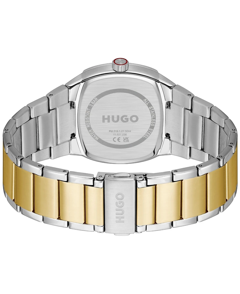 Hugo Boss Men's Telly Quartz Stainless Steel Ionic Plated Thin Gold Steel Watch, 40mm
