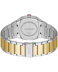 Hugo Boss Men's Telly Quartz Stainless Steel Ionic Plated Thin Gold Steel Watch, 40mm