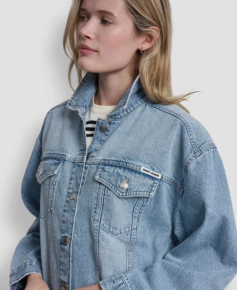 Dkny Jeans Women's Denim Trucker Jacket