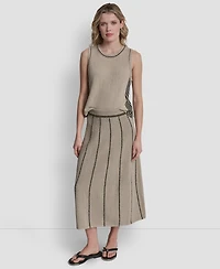 Dkny Jeans Women's Crewneck Sleeveless Sweater