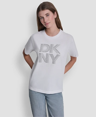 Dkny Jeans Logo Relaxed Crewneck T-Shirt