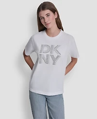 Dkny Jeans Logo Relaxed Crewneck T-Shirt