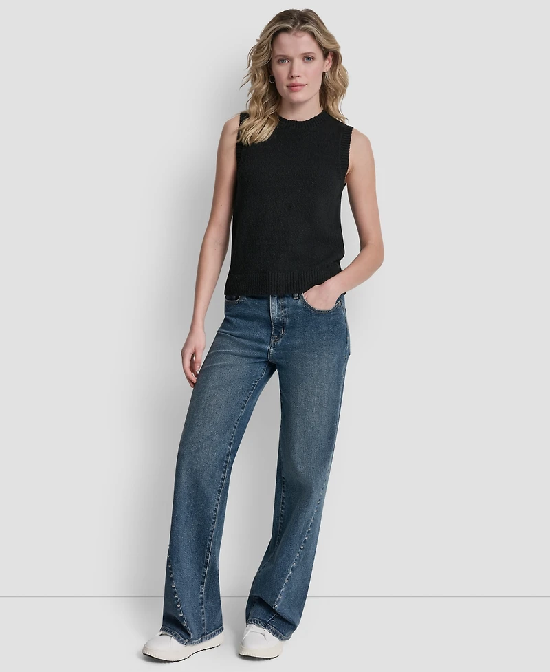 Dkny Jeans Women's Crewneck Pull-On Sweater