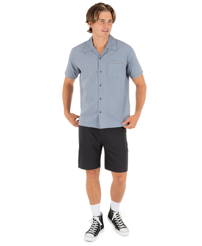 Hurley Men's Camp Collared Short-Sleeve Shirt