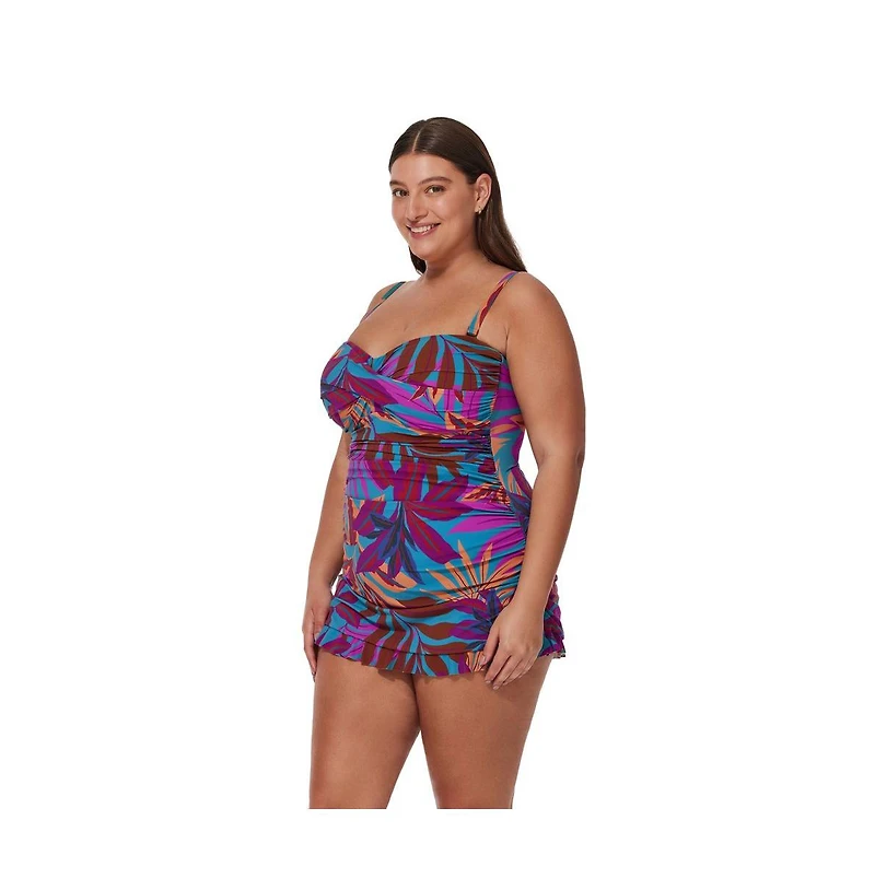 Profile by Gottex Women's Plantopia Bandeau Swimdress