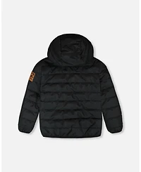 Deux par Kids Unisex Quilted Mid-Season Jacket Black - Toddler|Child