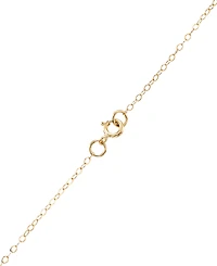 Macy's Textured Heart Pendant Necklace in 10k Yellow Gold