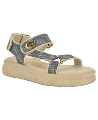 Guess Women's Lanara Quattro G Sporty Platform Footbed Sandals