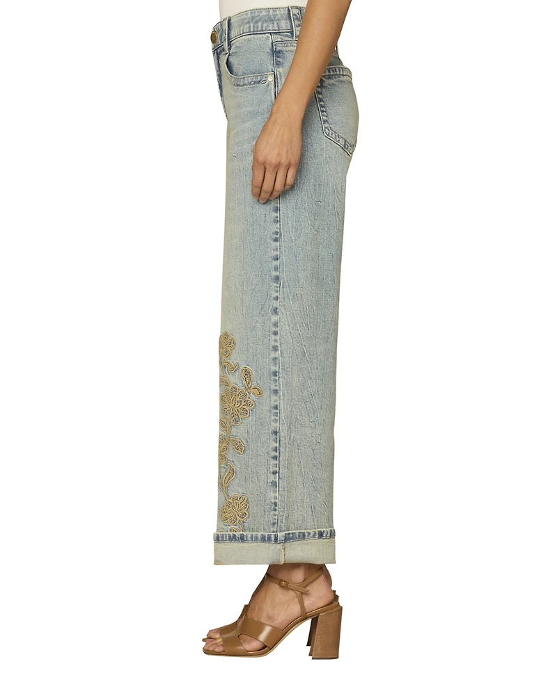 Democracy Petite High-Rise Wide Leg Jeans