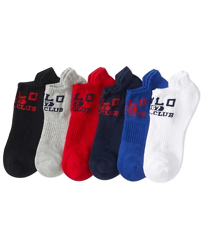 Polo Ralph Lauren Men's Athletic Low Cut Socks, 6-Pack