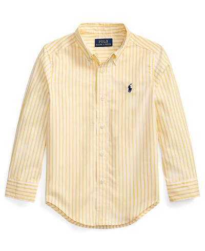 Polo Ralph Lauren Boys' 2-7 Plaid Button-Down Poplin Shirt