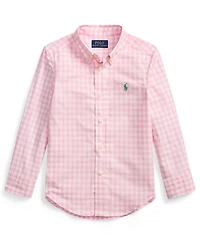 Polo Ralph Lauren Boys' 2-7 Plaid Button-Down Poplin Shirt
