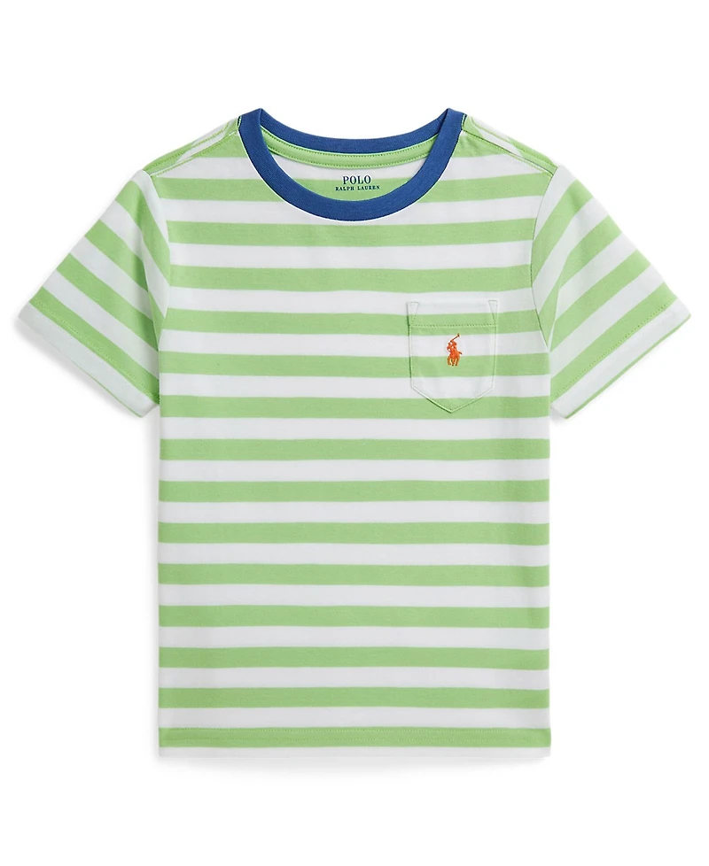 Polo Ralph Lauren Boys' 2T-7 Striped Crewneck T-Shirt