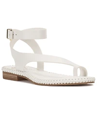 Vince Camuto Women's Libahs Braided Toe-Loop Round Toe Flat Sandals