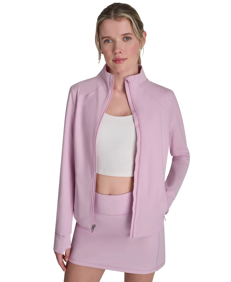 Dkny Sport Women's Balance Compression Full-Zip Jacket