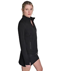 Dkny Sport Women's Balance Compression Full-Zip Jacket