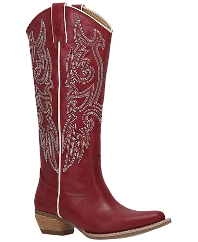 Frye and Co. Women's Irlene Tall Deco Stitch Almond Toe Boots