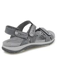 Jbu Women's Stephie Casual Round Toe Flat Sandals