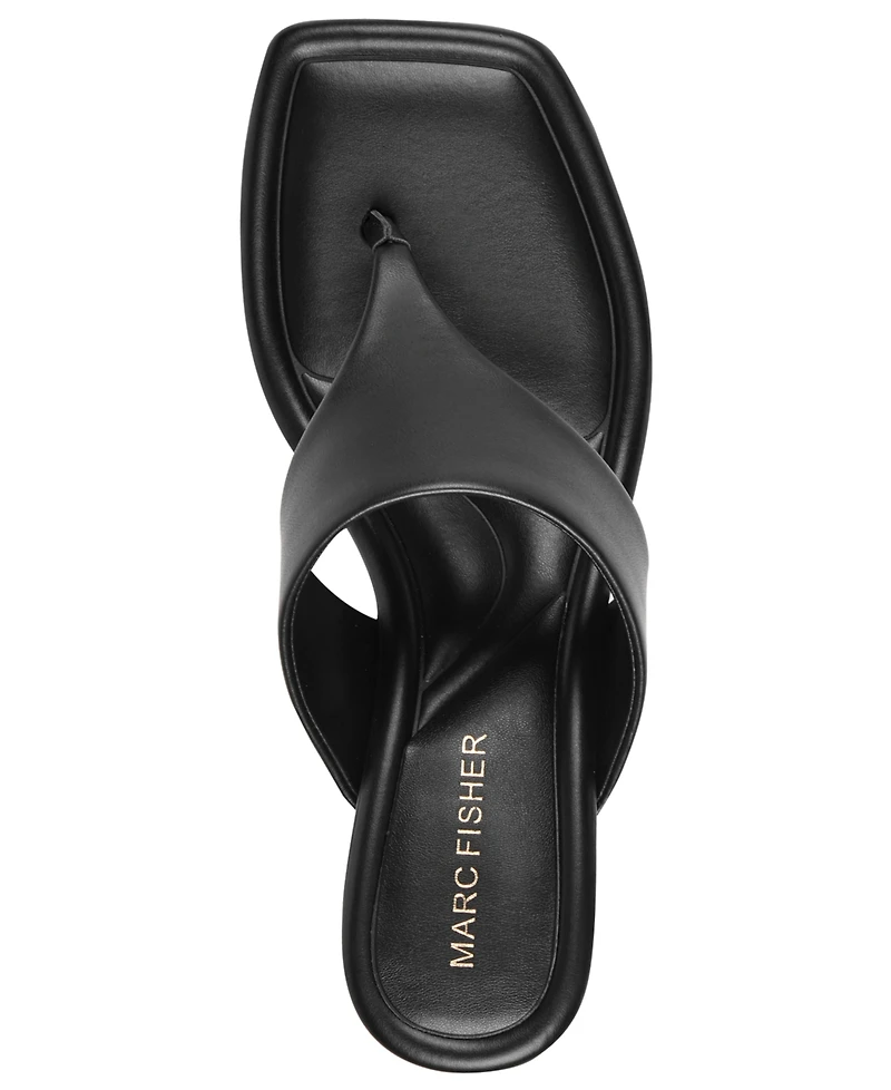 Marc Fisher Women's Yael Slip-On Square Toe Dress Sandals