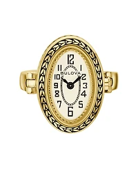 Bulova Women's Archive Gold-Tone Stainless Steel Expansion Ring Watch 25.5mm