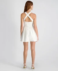 French Connection Women's Cleo Halter Sleeveless Mini Dress