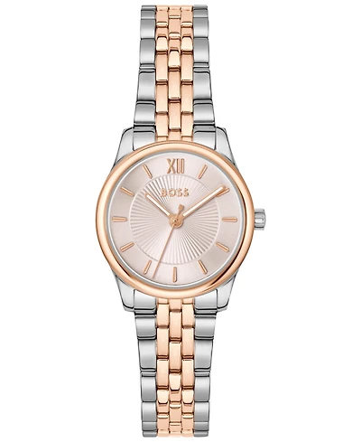 Hugo Boss Women's Graceful Mina Quartz Two Tone Stainless Steel Watch, 25mm