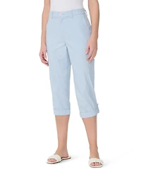 Gloria Vanderbilt Women's Adjustable-Hem Cargo Capri Pants