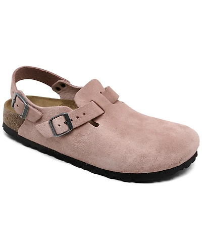 Birkenstock Women's Tokio Birkibuc Clogs from Finish Line