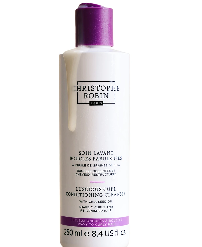 Christophe Robin Luscious Curl Cleansing Conditioner with Chia Seed Oil, 8.5oz