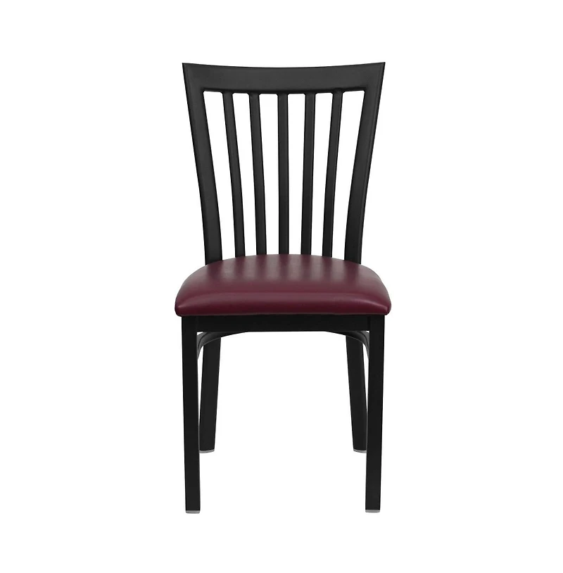 Emma+Oliver School House Back Metal Restaurant Dining Chair