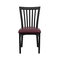 Emma+Oliver School House Back Metal Restaurant Dining Chair