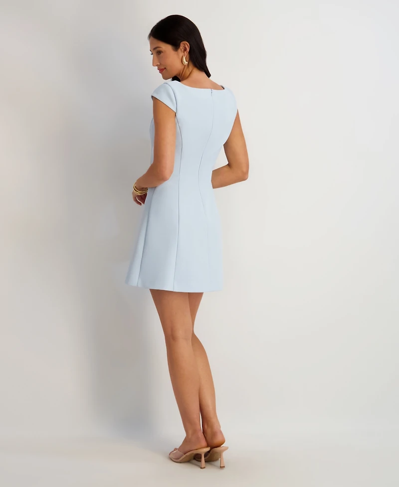 Siena Women's Boat Neck Short-Sleeve Dress