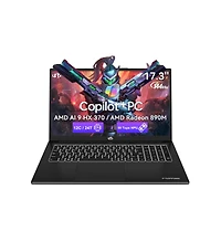 Nimo 17.3" Ai Laptop, Amd Ryzen 9 Hx 370(50 Tops Npu), Radeon 890M, 32GB Ram 2TB Ssd, DDR5, 144Hz, Pd 100W Usb-c 4.0