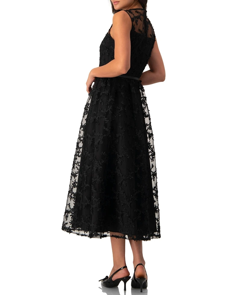 Ivonne Women's Sleeveless Textured Maxi Dress