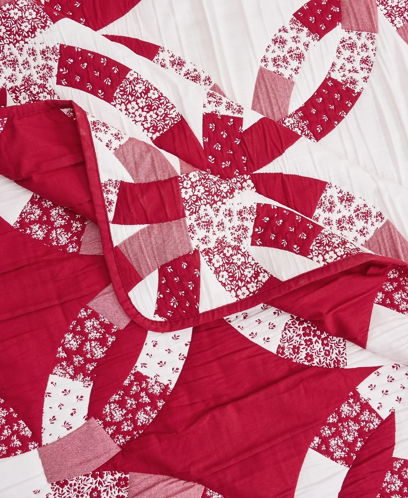 Greenland Home Fashions Wedding Ring Reversible Jacquard Woven Throw, 50" x 60"