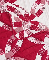 Greenland Home Fashions Wedding Ring Reversible Jacquard Woven Throw, 50" x 60"