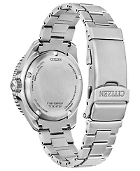 Citizen Men's Promaster Dive 3 Silver-Tone Stainless Steel Bracelet Watch, 41mm