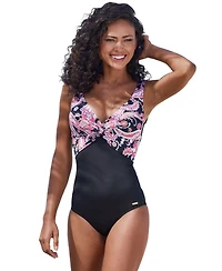 Lascana Women's Twist Front One Piece Swimsuit