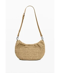 Desigual Women's Medium oval raffia bag with charms