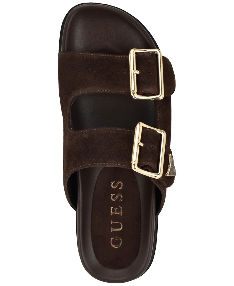 Guess Women's Fasten Double-Buckle Footbed Sandals
