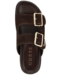 Guess Women's Fasten Double-Buckle Footbed Sandals