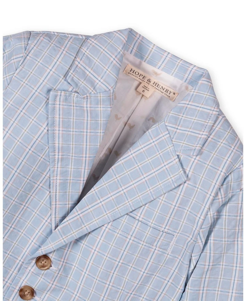 Hope & Henry Toddler Boys Organic Classic Seersucker Suit Jacket