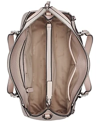 Calvin Klein Garnet Triple Compartment Top Zipper Satchel