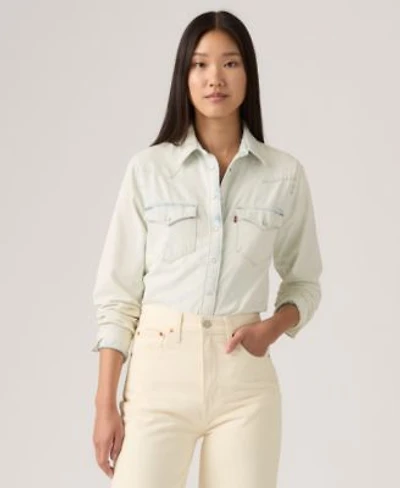 Levis Womens The Ultimate Western Cotton Denim Shirt