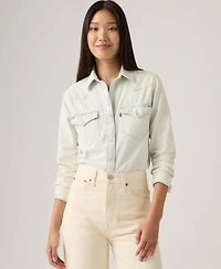 Levi's Women's The Ultimate Western Cotton Denim Shirt